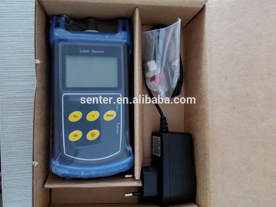 ST815 sumber laser pegang tangan / penguji gentian optik / sumber cahaya optik